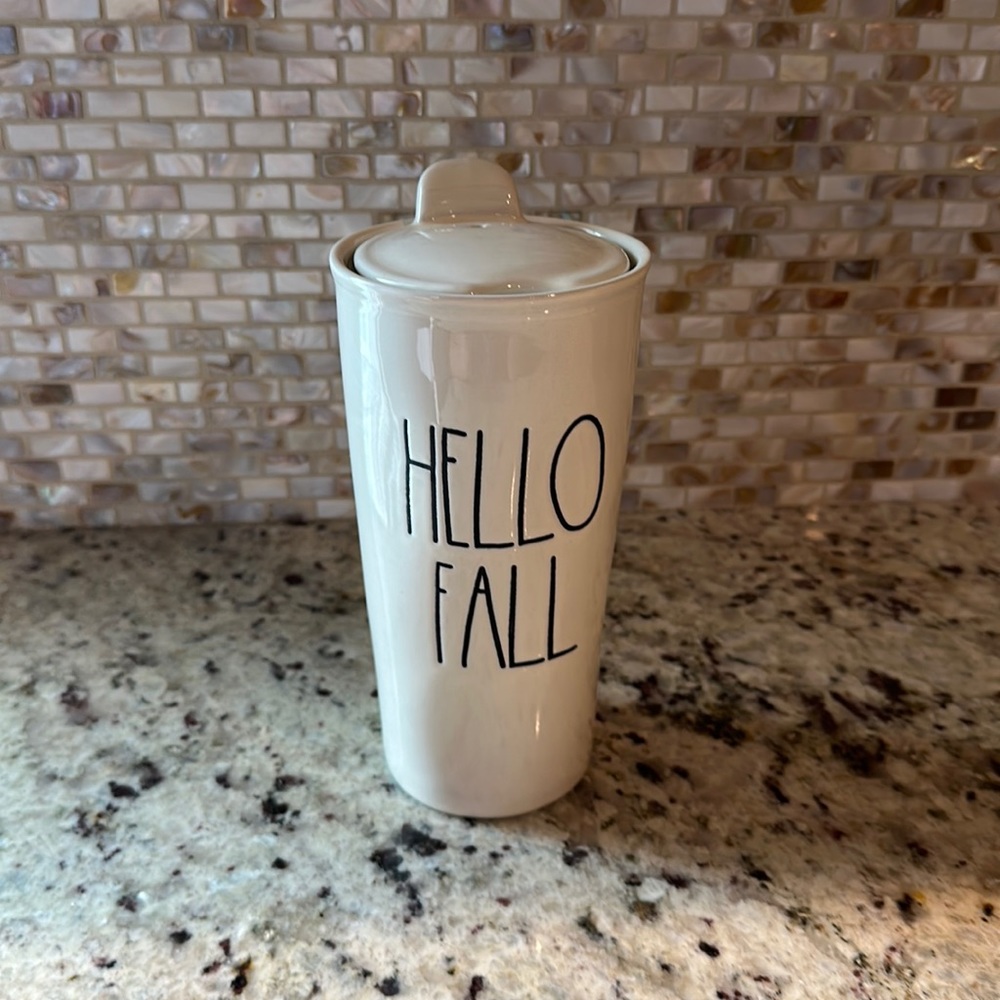 Rae Dunn Coffee Mug with Lid